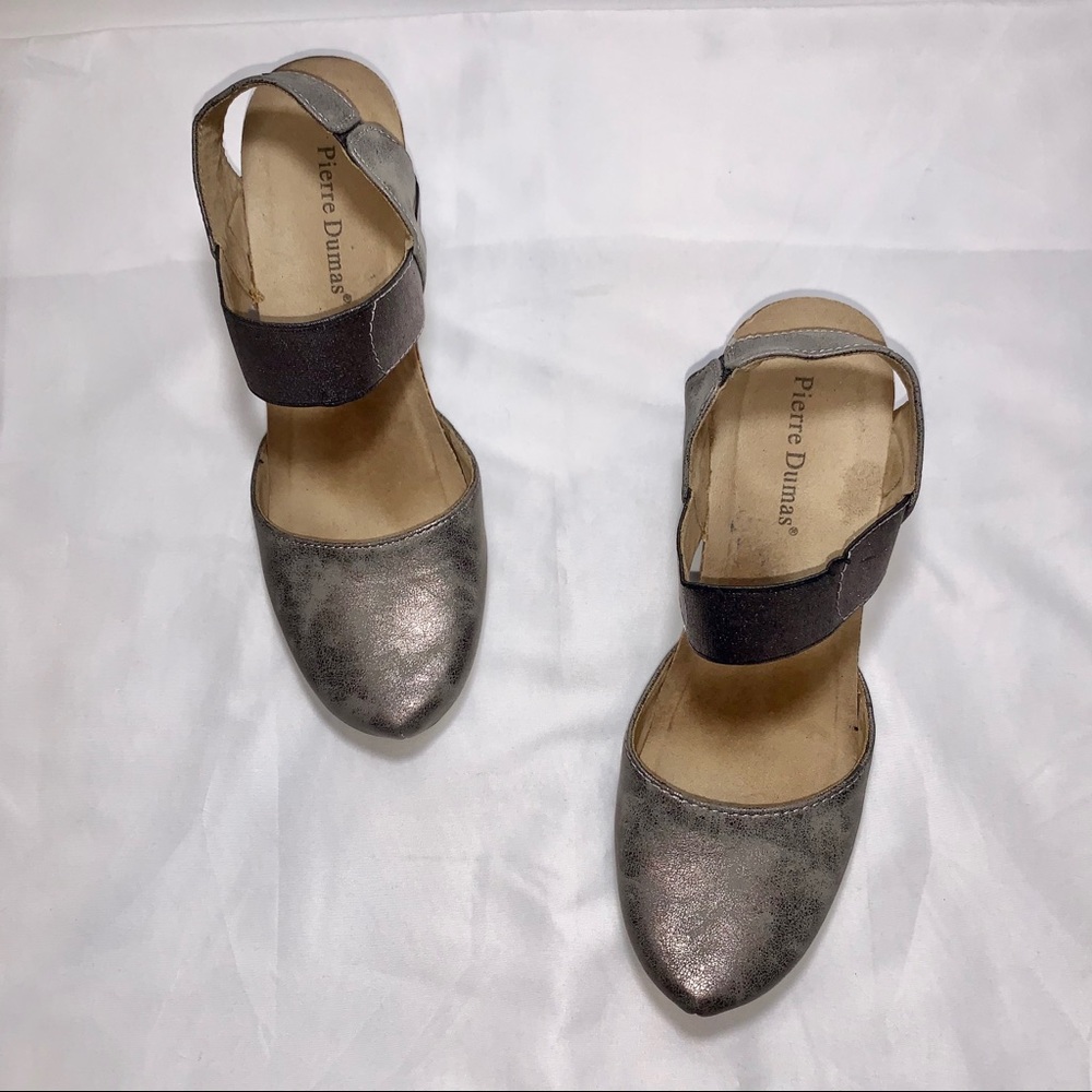 Pierre Dumas Pewter Enya Sandal